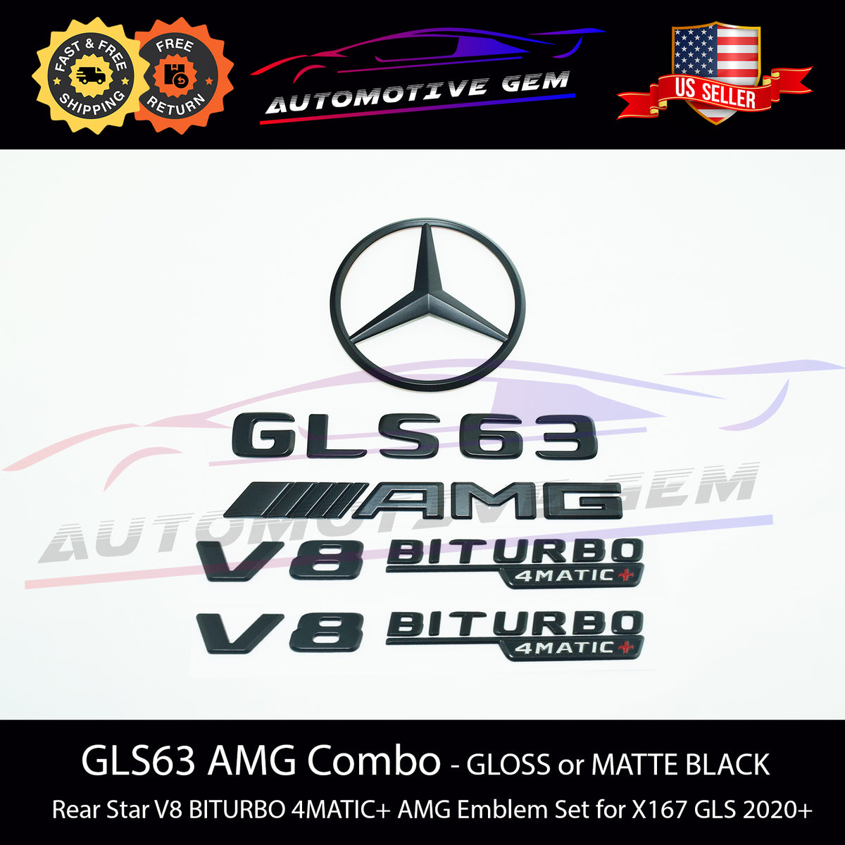 AMG GLS63 | Brabus バッジ - メルセデス ベンツのエンブレムとバッジ 