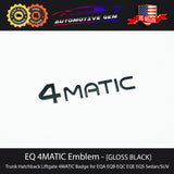 OEM 4MATIC EQ Trunk Liftgate Hatchback Emblem BLACK Badge Mercedes-Benz EQB EQE EQS G A2438171200  G A2958170600  G A2978170500
