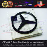 C254 COUPE Mercedes GLOSS BLACK Star Emblem Trunk Logo GLC300 GLC43 AMG 2024+