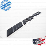 AMG Emblem MATTE BLACK Rear Trunk Lid Badge Letter Logo OEM 3D Flat Mercedes Benz