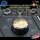 3D Mercedes AMG Emblem Tree Logo Sticker Gold Metal Multimedia Control Decal 29