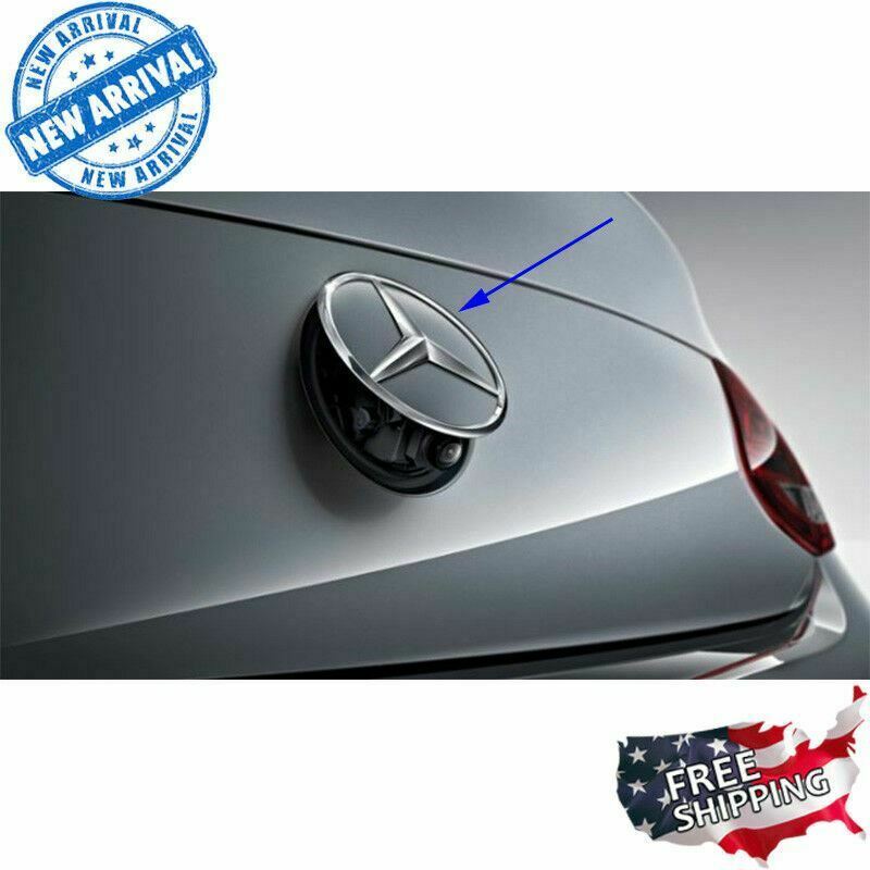 thumbnail image 2 of Gloss Black Mercedes Star Emblem – Rear Trunk Lid Badge For W205 C300 AMG 2 of 5