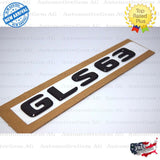 GLS63 AMG Emblem Matte Black Rear Trunk Letter Logo Badge Sticker OEM Mercedes