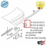 W218 CLS63S AMG Mercedes BLACK Star Emblem Rear Trunk Lid Logo Badge CLS550