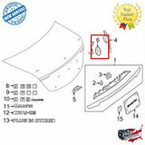 W221 SEDAN S63 AMG Mercedes BLACK Star Emblem Rear Trunk Lid Logo Badge S550 S350