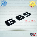G65 AMG Emblem Glossy Black Rear Trunk Letter Logo Badge Sticker OEM Mercedes