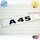 OEM Mercedes A45 Emblem Matte Glossy Black Rear Trunk Logo Badge Nameplate