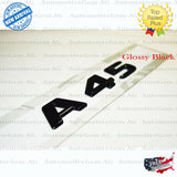 OEM Mercedes A45 Emblem Matte Glossy Black Rear Trunk Logo Badge Nameplate
