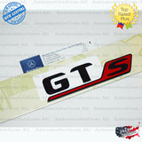 2019 OEM GTS AMG Emblem Red Black Chrome Rear Trunk Lid Nameplate Badge Mercedes