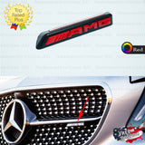AMG Front Grille Emblem Radiator Diamond Grille Red Badge Mercedes C43 E43 E53