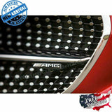 AMG Front Grille Emblem Radiator Diamond Grille Red Badge Mercedes C43 E43 E53