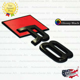 Audi R8 Emblem GLOSS BLACK Rear Trunk Lid Letter Badge S Line Logo Nameplate