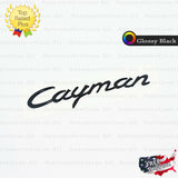 Cayman Emblem BLACK Inscription Logo Script Badge Trunk Lid Nameplate for Porsche OEM