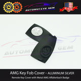 AMG Emblem Key Fob Cover Remote Affalterbach Apple Tree Aluminum Silver Mercedes