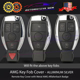 AMG Emblem Key Fob Cover Remote Affalterbach Apple Tree Aluminum Silver Mercedes