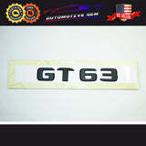 2019 OEM Mercedes GT63 AMG Emblem Matte Glossy Black Rear Trunk Logo Badge