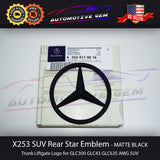 X253 SUV GLC63S AMG Mercedes BLACK Star Emblem Rear Trunk Lid Logo Badge GLC300