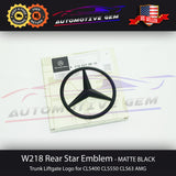 W218 CLS63S AMG Mercedes BLACK Star Emblem Rear Trunk Lid Logo Badge CLS550