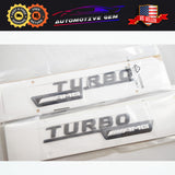 OEM TURBO AMG Emblem Fender MATTE BLACK Badge Logo Sticker for Mercedes CLA45 GLA45 A45
