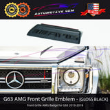 AMG Front Grille Emblem Panamericana BLACK Badge Mercedes G Wagen G63 2013-2018