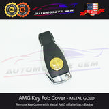 AMG Emblem Key Fob Cover Remote Affalterbach Apple Tree Metal Gold Mercedes