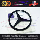 C236 CLE53 Mercedes BLACK Star Emblem Trunk Lid Logo Badge AMG CLE300 CLE450 G A0998108500