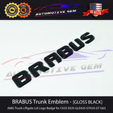 OEM BRABUS Emblem BLACK Rear Trunk Luggage Lid Logo Badge AMG C63 G63 E63S