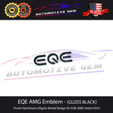 EQE AMG Emblem BLACK Rear Trunk Badge Logo Liftgate Hatchback Electric Mercedes EQ Sedan SUV V295 X294 G A2958170200  G A2958173300  G A2958170500  G A2958173200