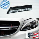 AMG Front Grille Emblem Radiator Chrome Badge for Mercedes C63S E63S CLA45 GLA45