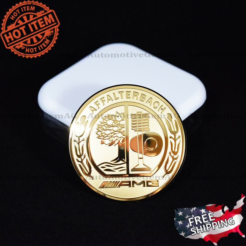 Amg Tree 3D Mercedes AMG Tree Logo Emblem Sticker Metal Gold Multimedia Control ...