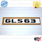 GLS63 AMG Emblem Matte Black Rear Trunk Letter Logo Badge Sticker OEM Mercedes