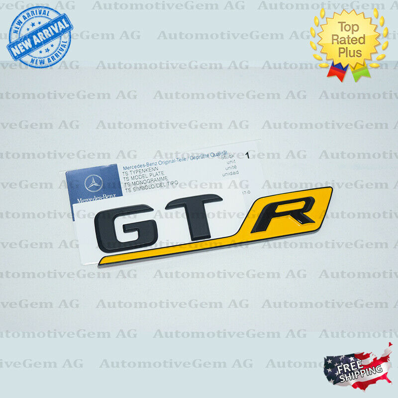 Glossy Black Chrome AMG Emblem – Rear Trunk Nameplate Badge For Mercedes-Benz