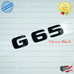 G65 AMG Emblem Glossy Black Rear Trunk Letter Logo Badge Sticker OEM Mercedes