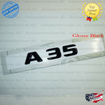 OEM Mercedes A35 Emblem Matte Glossy Black Rear Trunk Logo Badge Nameplate