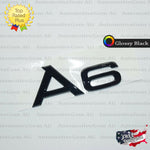 Audi A6 Emblem GLOSS BLACK Rear Trunk Lid Letter Badge S Line Logo Nameplate
