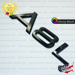 Audi A8L Emblem GLOSS BLACK Rear Trunk Lid Letter Badge S Line Logo Nameplate