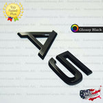 Audi A5 Emblem GLOSS BLACK Rear Trunk Lid Letter Badge S Line Logo Nameplate