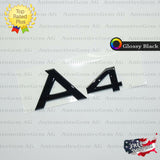 Audi A4 Emblem GLOSS BLACK Rear Trunk Lid Letter Badge S Line Logo Nameplate