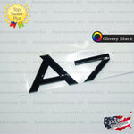 Audi A7 Emblem GLOSS BLACK Rear Trunk Lid Letter Badge S Line Logo Nameplate