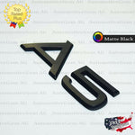 Audi A5 Emblem MATTE BLACK Rear Trunk Lid Letter Badge S Line Logo OEM Nameplate