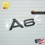 Audi A6 Emblem MATTE BLACK Rear Trunk Lid Letter Badge S Line Logo OEM Nameplate