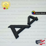 Audi A4 Emblem MATTE BLACK Rear Trunk Lid Letter Badge S Line Logo OEM Nameplate