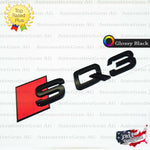 Audi SQ3 Emblem GLOSS BLACK Rear Trunk Lid Letter Badge S Line Logo Nameplate