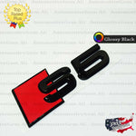 Audi S5 Emblem GLOSS BLACK Rear Trunk Lid Letter Badge S Line Logo Nameplate