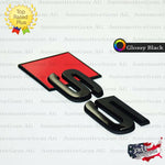 Audi S5 Emblem GLOSS BLACK Rear Trunk Lid Letter Badge S Line Logo Nameplate