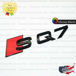 Audi SQ7 Emblem GLOSS BLACK Rear Trunk Lid Letter Badge S Line Logo Nameplate
