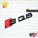 Audi SQ8 Emblem GLOSS BLACK Rear Trunk Lid Letter Badge S Line Logo Nameplate