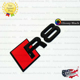 Audi R8 Emblem GLOSS BLACK Rear Trunk Lid Letter Badge S Line Logo Nameplate