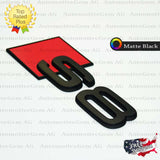Audi S8 Emblem MATTE BLACK Rear Trunk Lid Letter Badge S Line Logo Nameplate