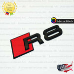 Audi R8 Emblem MATTE BLACK Rear Trunk Lid Letter Badge S Line Logo Nameplate